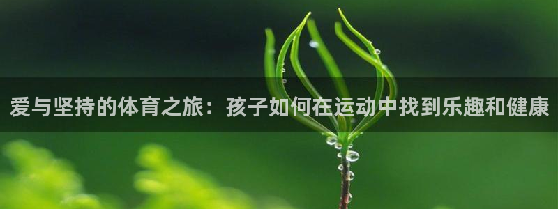 678体育官网：爱与坚持的体育之旅：孩子如何在运动中找到乐趣和健康