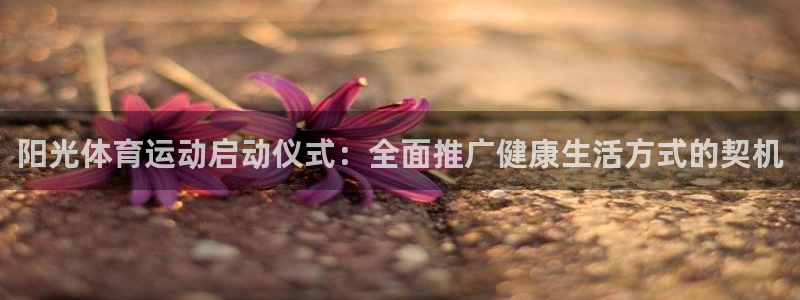 678体育：阳光体育运动启动仪式：全面推广健康生活方式的契机